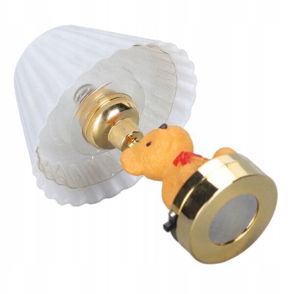 Dekorative LED-Puppenhauslampe mit Teddybär und warmem Licht