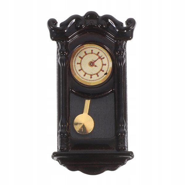 Mini orologio da parete in metallo stile retro per casa delle bambole