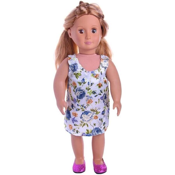 Abito Floreale Casual per Bambola 18 Pollici da 46 cm - Vestito Accessorio
