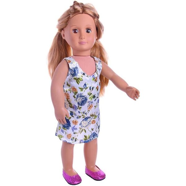 Abito Floreale Casual per Bambola 18 Pollici da 46 cm - Vestito Accessorio