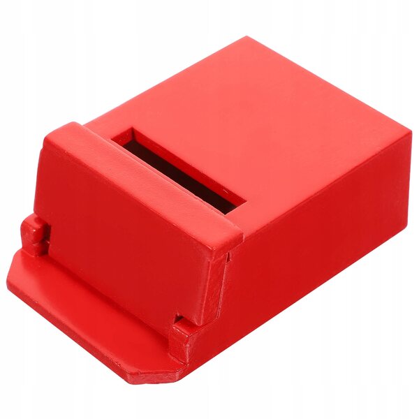 Mini casetta cassetta postale in legno rossa per arredamento casa 7x4,5x2,5 cm