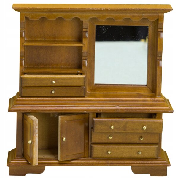 Mini commò in legno per casa delle bambole, decorazione miniatura resistente
