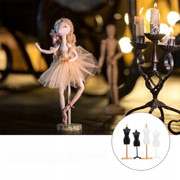 Lot de 8 mini mannequins en plastique pour vêtements de poupée, design élégant