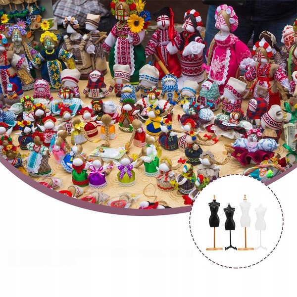 Lot de 8 mini mannequins en plastique pour vêtements de poupée, design élégant