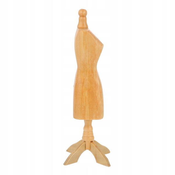 Miniatuur kleerhanger in berkenhout voor decoratie en modellering 11 cm