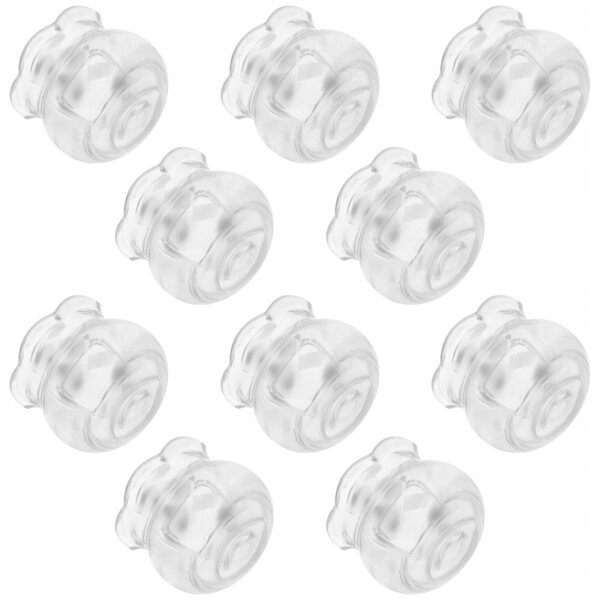 10 transparente Mini-Aquariumtabletts für Puppenhäuser, 3 x 3 x 2,4 cm