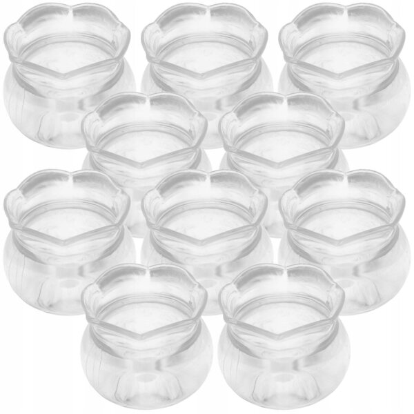 10 transparente Mini-Aquariumtabletts für Puppenhäuser, 3 x 3 x 2,4 cm