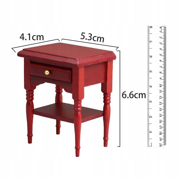 1:12TH Miniaturowe meble do stolika nocnego Akcesoria do domu dla lalek dla dzieci