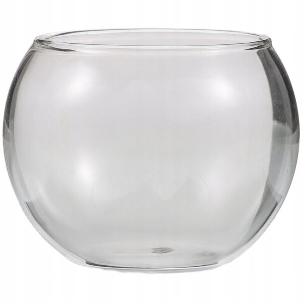 Elegantes und kompaktes Mini-Aquarium aus transparentem Glas für Dekorationen, 5 cm