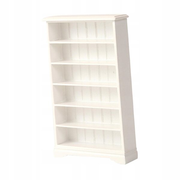 Miniatura Mobile Libreria in Legno Scala 1:12 per Casa delle Bambole Bianco
