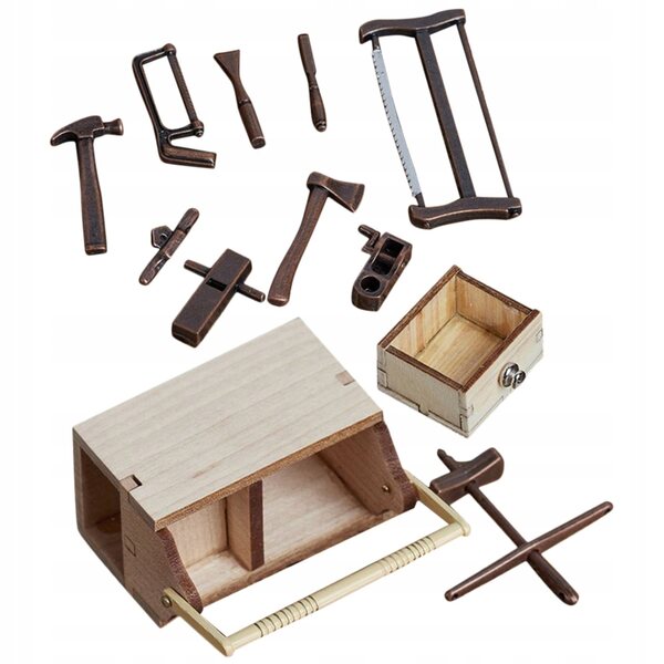 Mini Cassettiera per Attrezzi in Legno Decorativa e Pratica per Miniature
