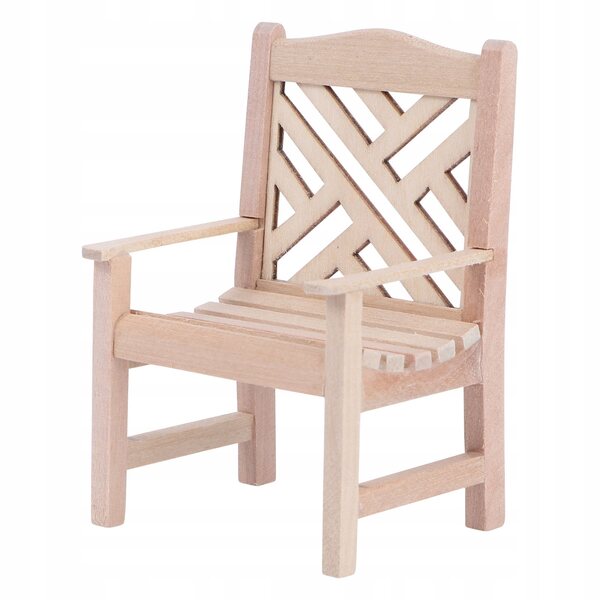 Miniatura Sedia in Legno per Casa delle Bambole, Design Elegante e Portatile