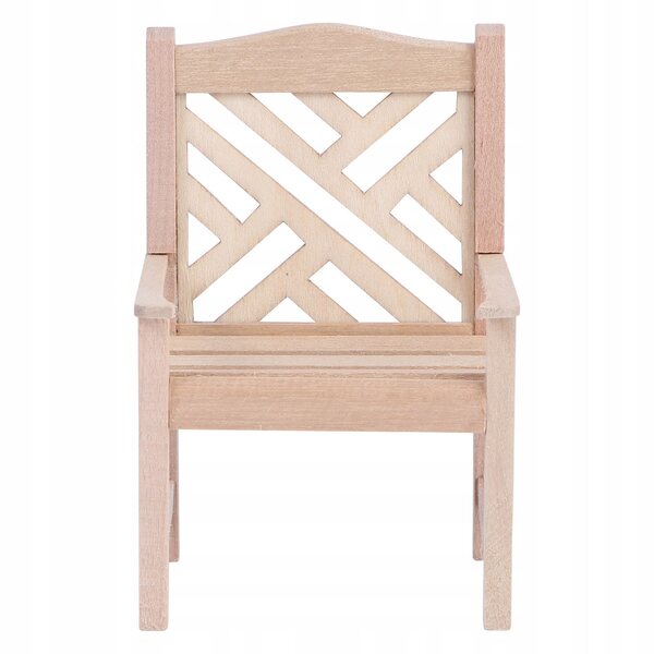 Miniatura Sedia in Legno per Casa delle Bambole, Design Elegante e Portatile