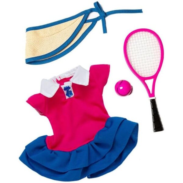 Set Abbigliamento Sportivo per Bambole 46 cm con Abito, Cappello e Accessori