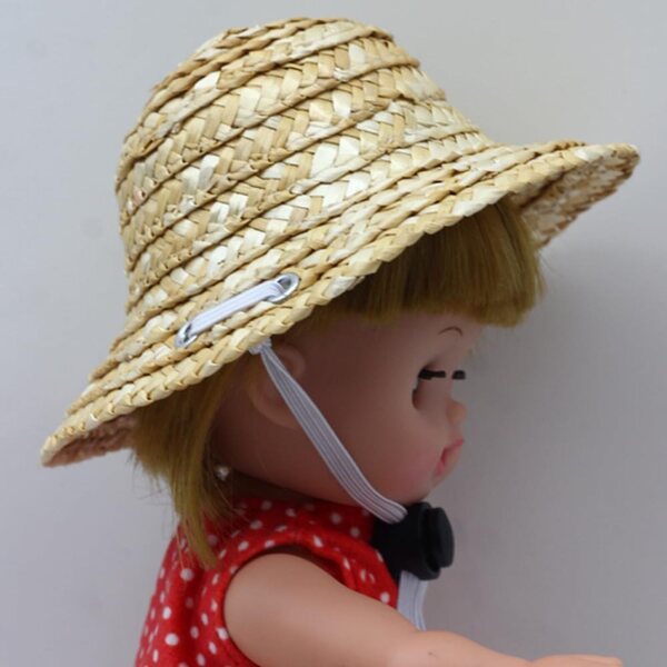 Cappello di Paglia per Bambola BJD 18 Pollici Abbigliamento Casual Unisex