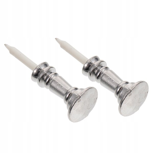 Lot de 2 Mini Chandeliers Décoratifs en Métal et Résine pour Miniatures