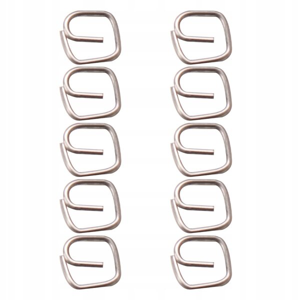 Mini clip metallizzate argento per decorazioni casa delle bambole e bagagli, 10 pezzi