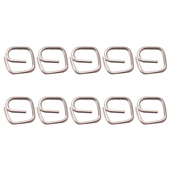 Mini clip metallizzate argento per decorazioni casa delle bambole e bagagli, 10 pezzi