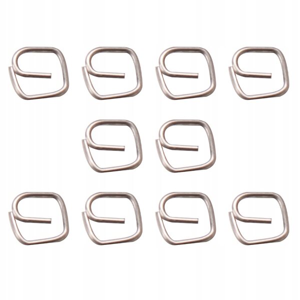 Mini clip metallizzate argento per decorazioni casa delle bambole e bagagli, 10 pezzi