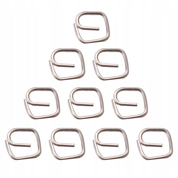 Mini clip metallizzate argento per decorazioni casa delle bambole e bagagli, 10 pezzi
