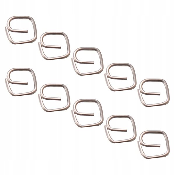 Mini clip metallizzate argento per decorazioni casa delle bambole e bagagli, 10 pezzi