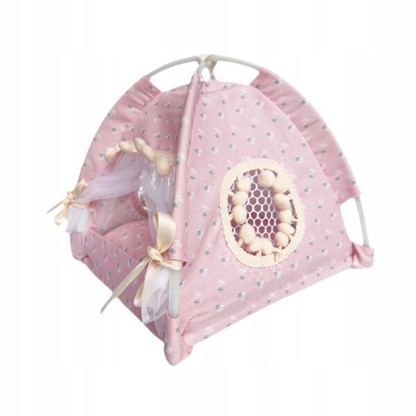 Miniatura Tenda Rosa 1:12 per Casa delle Bambole e Scenografie Modelli