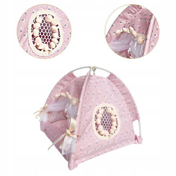 Miniatura Tenda Rosa 1:12 per Casa delle Bambole e Scenografie Modelli