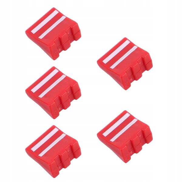 Set 5 Mini Botti Rosse per Casa delle Bambole - Accessori Realistici in Plastica