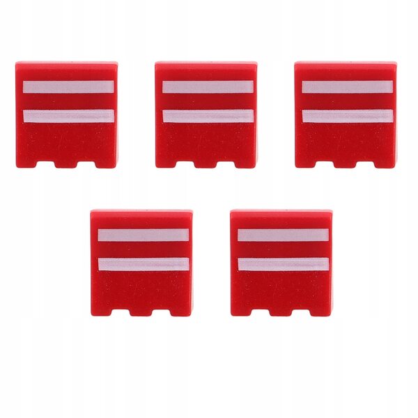 Set 5 Mini Botti Rosse per Casa delle Bambole - Accessori Realistici in Plastica