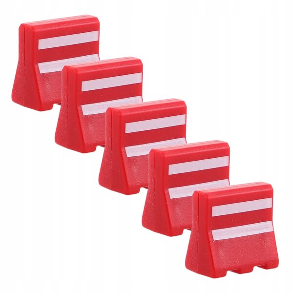 Set 5 Mini Botti Rosse per Casa delle Bambole - Accessori Realistici in Plastica