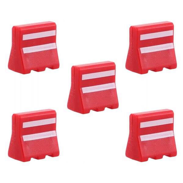 Set 5 Mini Botti Rosse per Casa delle Bambole - Accessori Realistici in Plastica