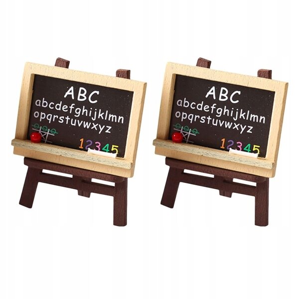 Set Miniatur-Staffeleien aus Holz für Dekorationen und kreative Spiele für Kinder