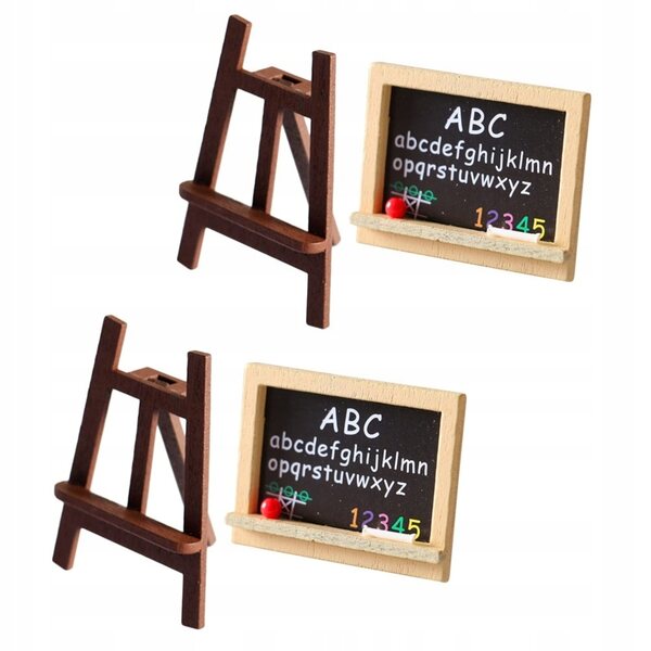 Set Miniature Cavalletti in Legno per Decorazioni e Giochi Creativi Bambini
