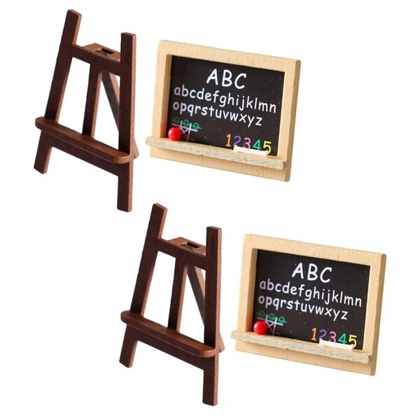 Set Miniature Cavalletti in Legno per Decorazioni e Giochi Creativi Bambini