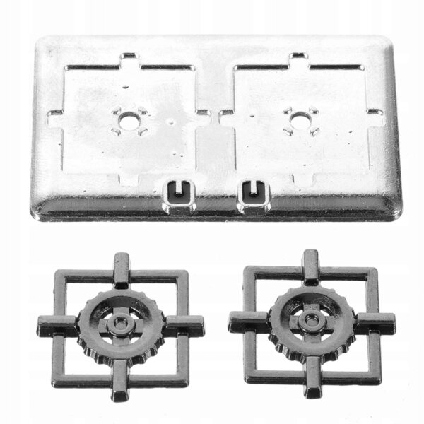 Miniatuur 1:12 metalen gasfornuis voor decoratief poppenhuis
