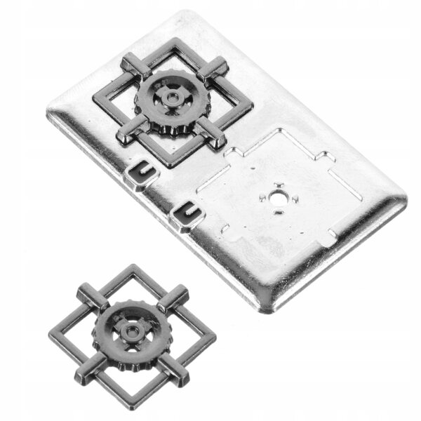 Miniatuur 1:12 metalen gasfornuis voor decoratief poppenhuis