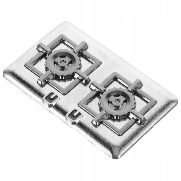 Miniatuur 1:12 metalen gasfornuis voor decoratief poppenhuis