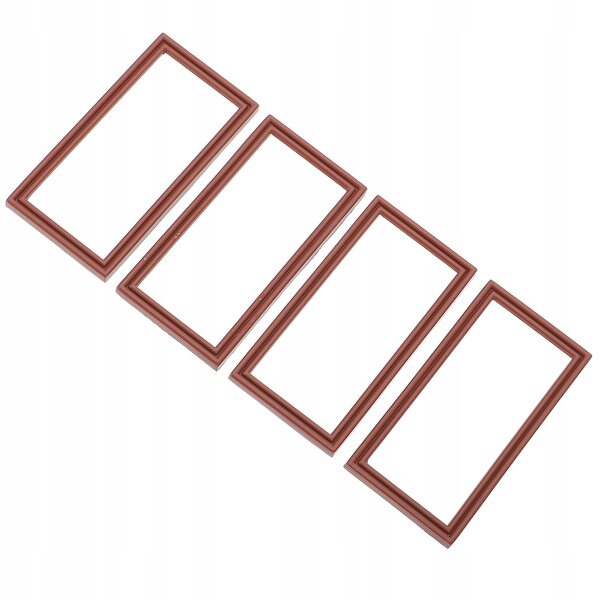Set di 4 mini cornici metalliche decorative eleganti per foto e mini custodia