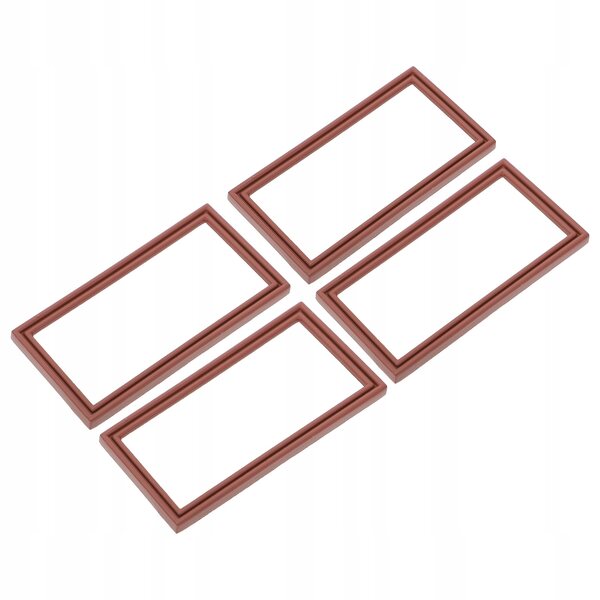 Set di 4 mini cornici metalliche decorative eleganti per foto e mini custodia