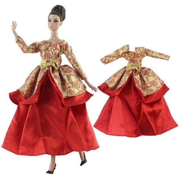 Abito da sera elegante per bambola 30 cm - Costume Uteruik in tessuto
