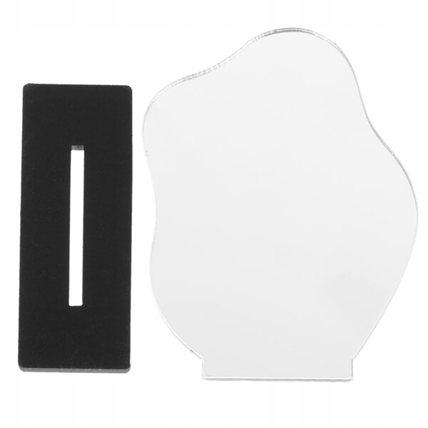Mini Specchio Plastico Nero per Casa delle Bambole e Decorazione Realistica
