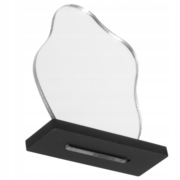 Mini Specchio Plastico Nero per Casa delle Bambole e Decorazione Realistica