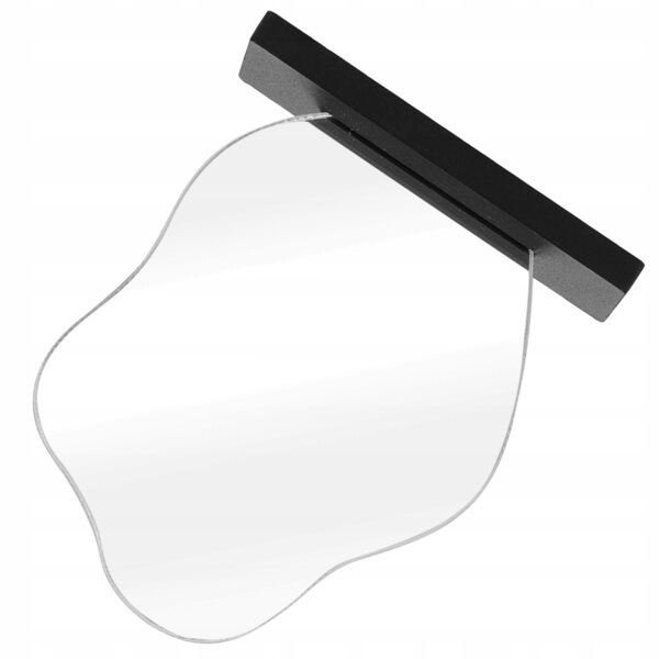 Mini Specchio Plastico Nero per Casa delle Bambole e Decorazione Realistica
