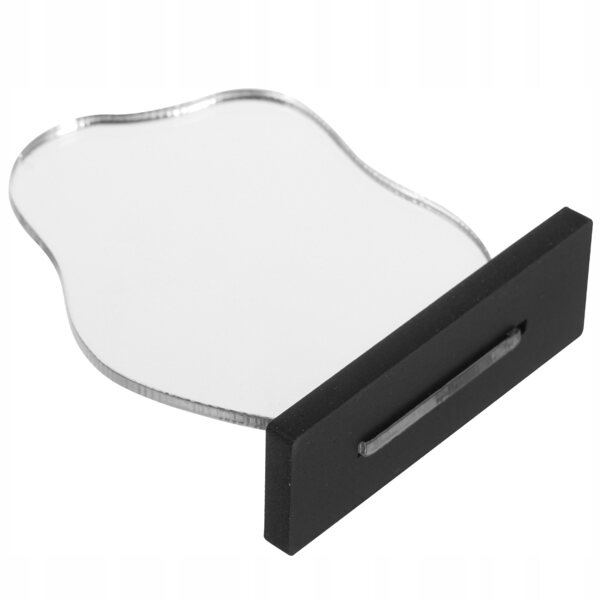 Mini Specchio Plastico Nero per Casa delle Bambole e Decorazione Realistica