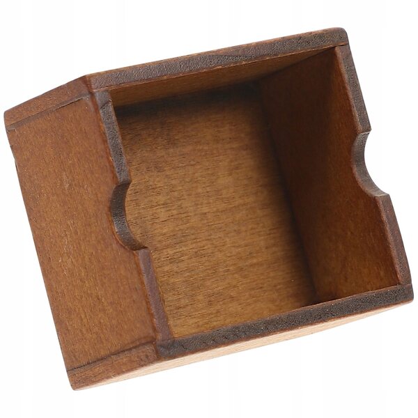Mini cestino in legno per casa delle bambole, decorazione e storage realistico