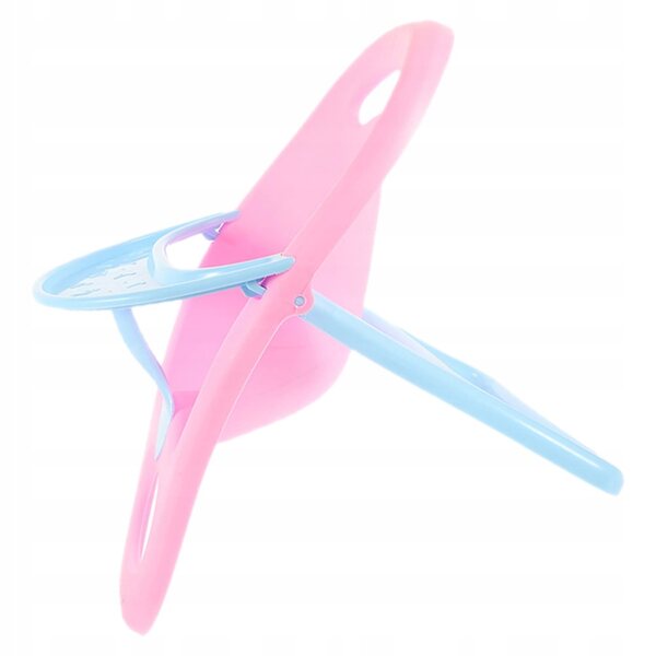 Mini sedia in plastica rosa per piccoli animali domestici e giochi