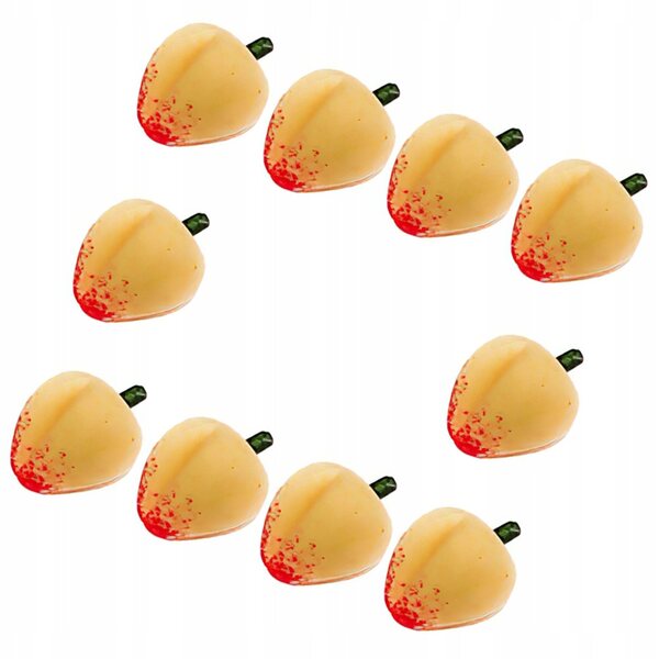 Mini pesche gialle decorazioni realistiche per la casa delle bambole