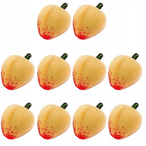 Mini pesche gialle decorazioni realistiche per la casa delle bambole