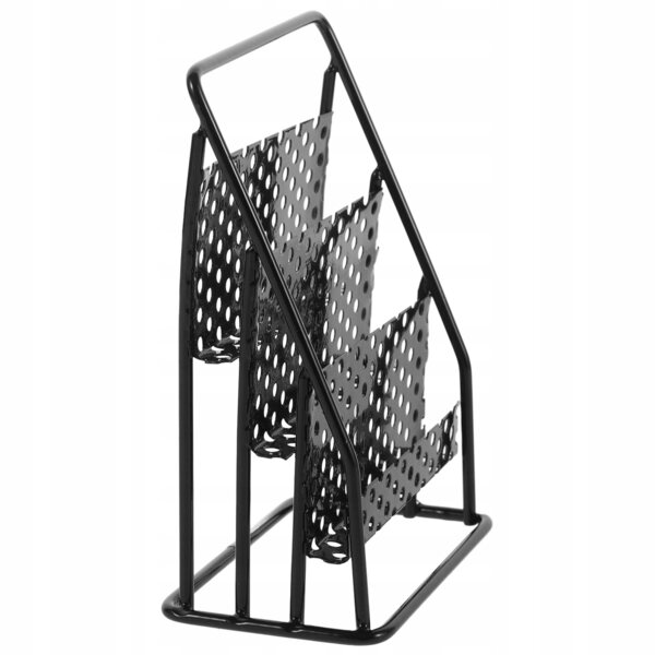 Mini Scaffale in Metallo Nero Realistico per Casa delle Bambole, Decorativo e Pratico