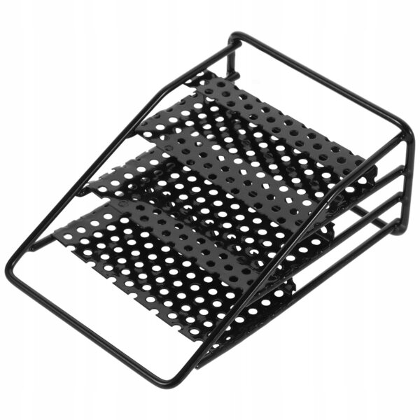 Mini Scaffale in Metallo Nero Realistico per Casa delle Bambole, Decorativo e Pratico